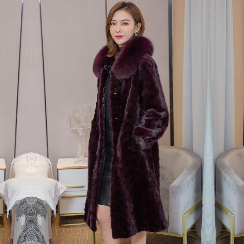 Long Over-the-knee Coat for Women Plus Size Thickened Winter Outerwear Middle-aged Mother's Clothing