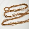 A Lady's Braided Wax Rope Belt Dress Decorated with A Bohemian Ethnic and Pastoral Style Women's Corset