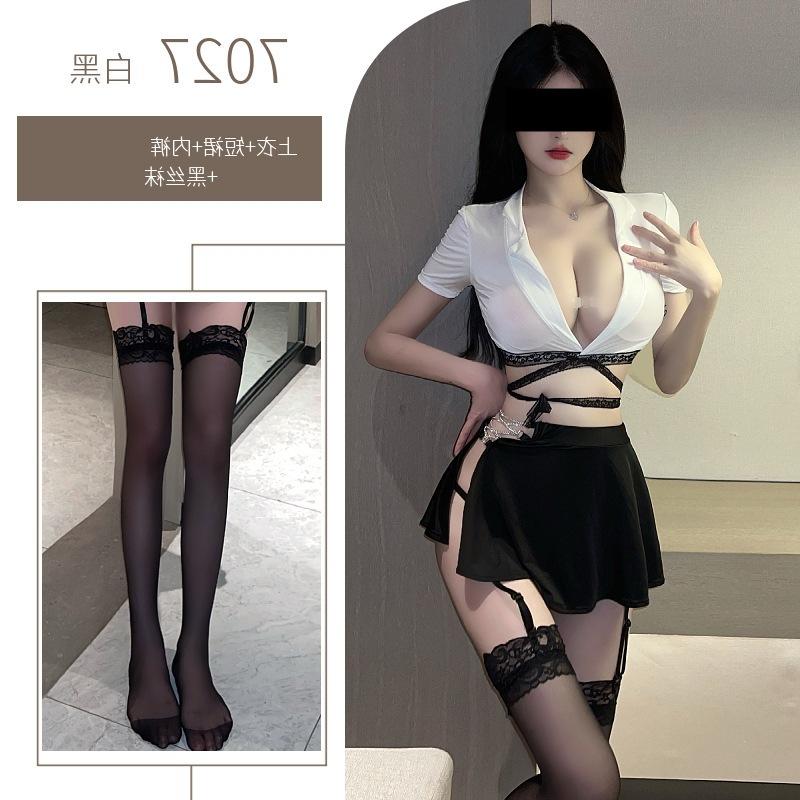Nightclub hot hair temptation no-take lace-up uniform temptation secretary sex adult products sexy