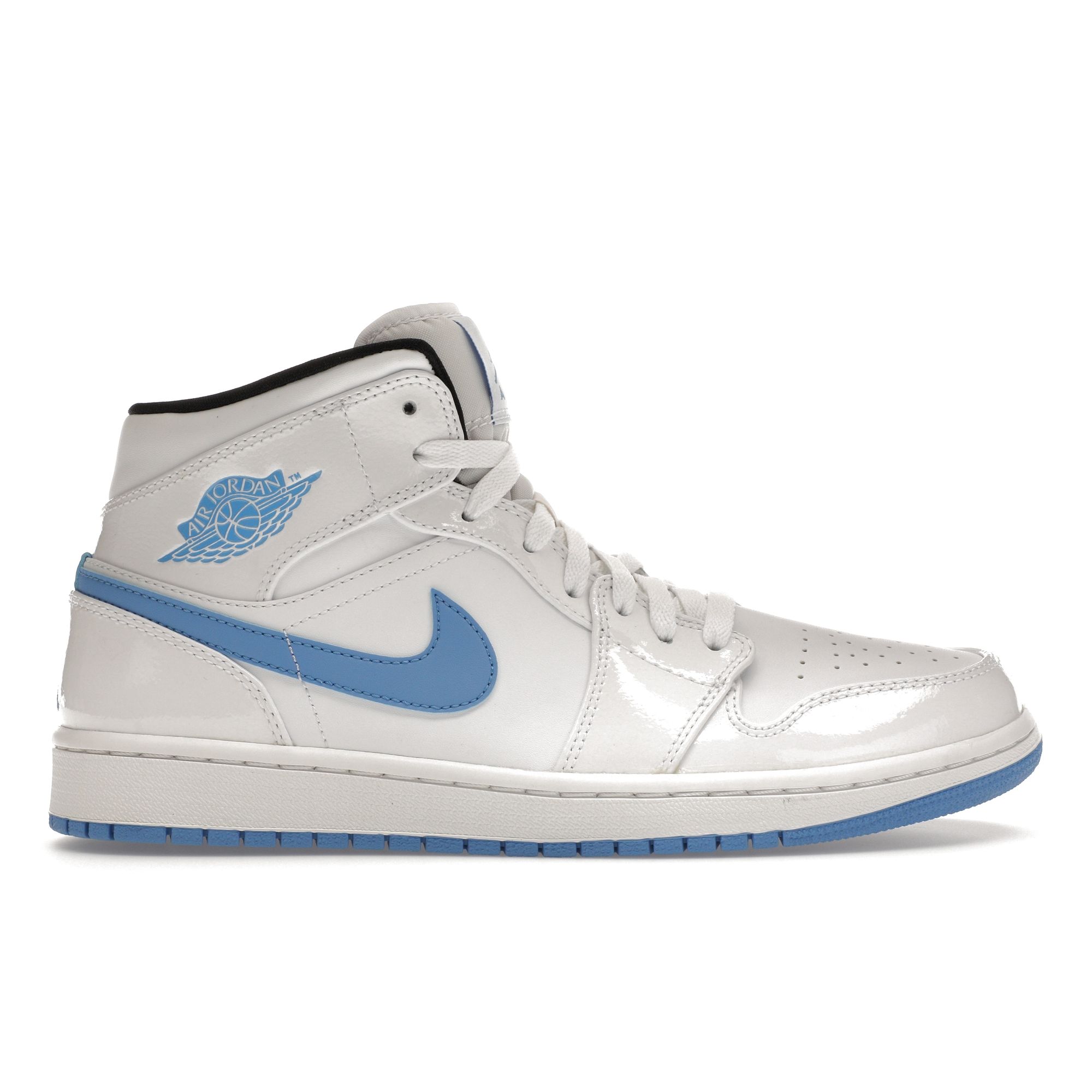 

Мужские кроссовки Air Jordan 1 Retro Mid Legend Blue белые 554724-127