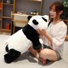 Latest 50cm-110cm Lying Panda Plush Playthings Gentle Cartoon Animal Black Plus White Stuffed Doll Sleeping Pillow