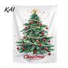 Wall Tapestry for Party Merry Christmas Tapestry, Hanging Fabric Backdrop, Xmas Tree Winter Holiday Art Living Room, Bedroom Decoration, 59"
