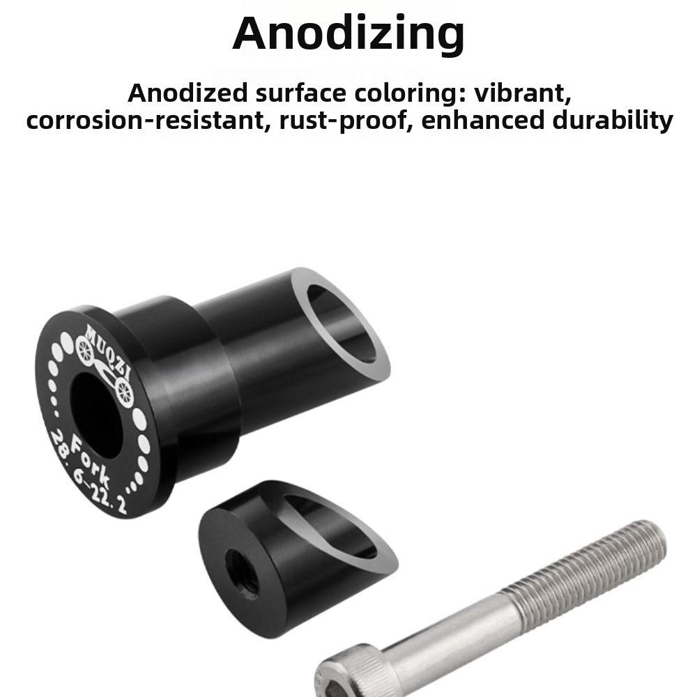 22.2mm&25.4mm Folding Bike Fork Riser Aluminum Alloy Anti Corrosion&Rust Fork Expansion Adapter Stable Anodizing