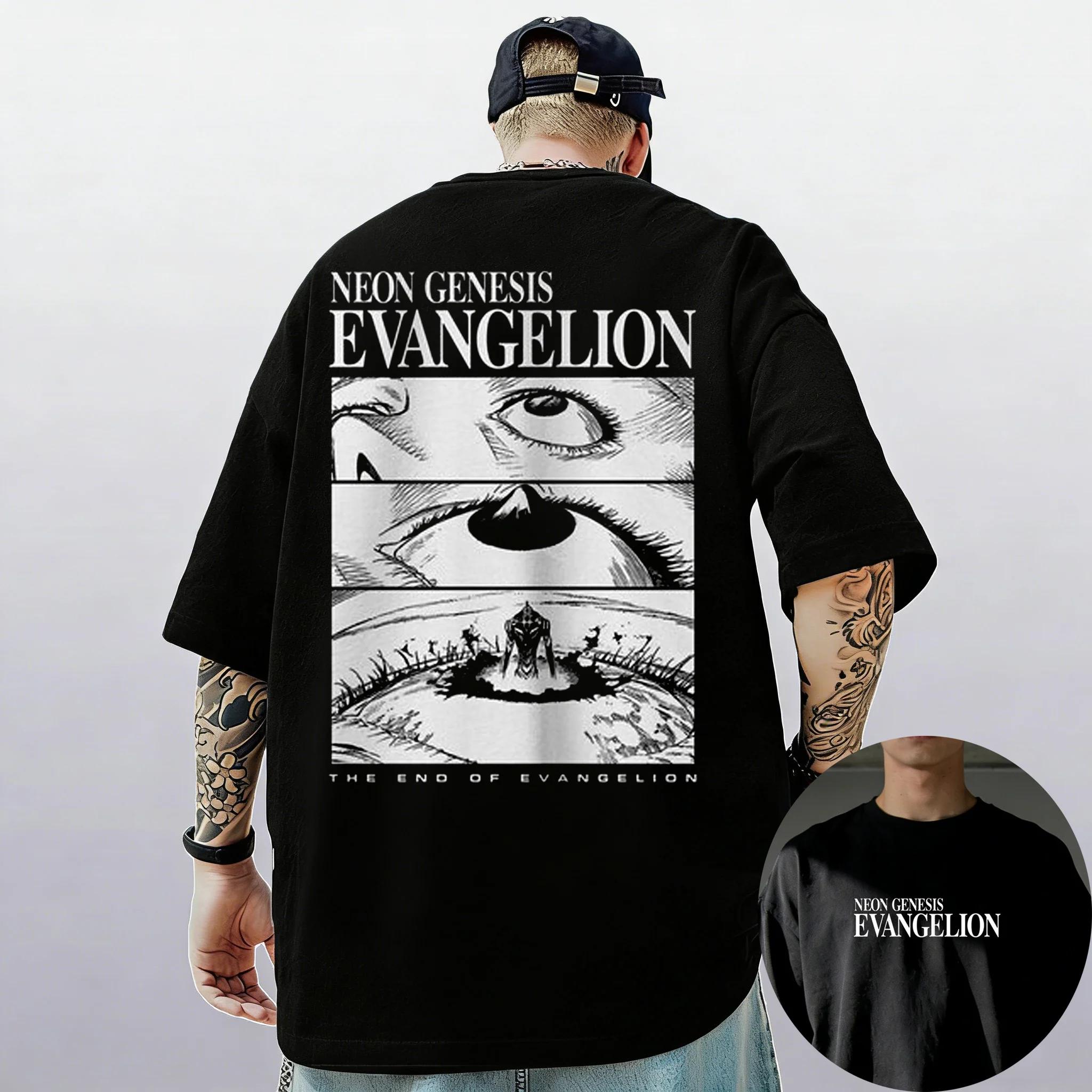 2026 Neon Genesis Evangelion Ayanami Rei Asuka Classic Style Short Sleeve T-shirt Men Women Summer Parent-Child Cotton Tee To... S разноцветный