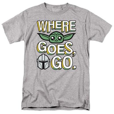 Mens Where Grogu Goes Cute T-Shirt