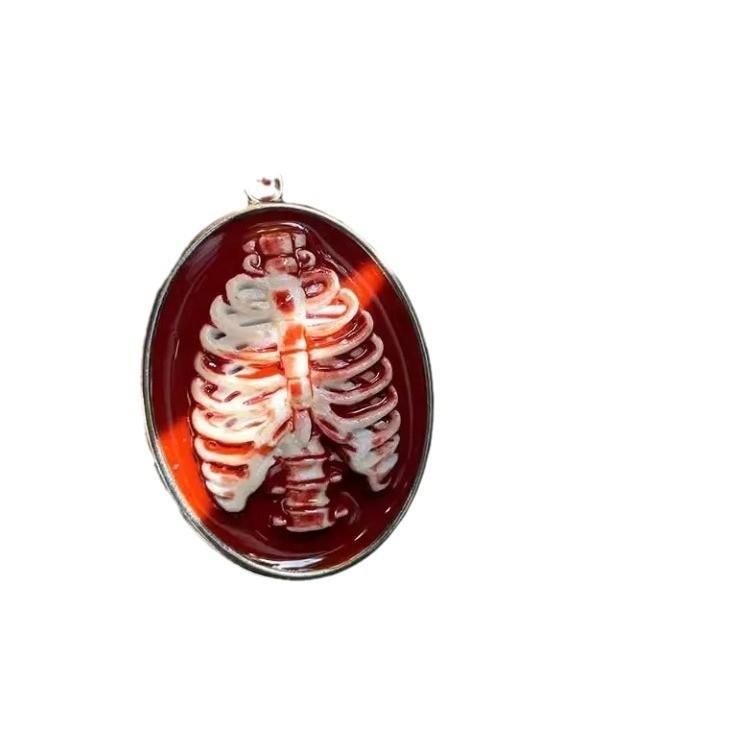 Skull Gothic Unisex Necklace With Electroplated Alloy For Casual Party Outfits