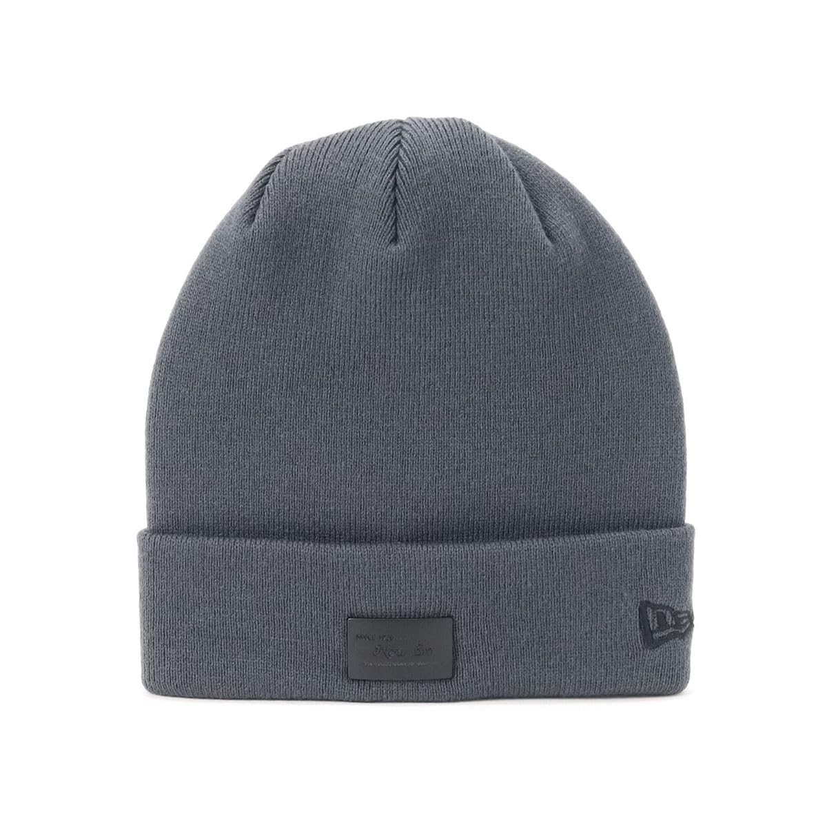 

[New Era] Вязаная шапка New Era Basic Cuff Knit 14509786 NER35K0864 Угольно-черный матовый серый БЕСПЛАТНО Металлическая пластина Эксклюзив ONSPOTZ Мужская Женская шапка Оригинал