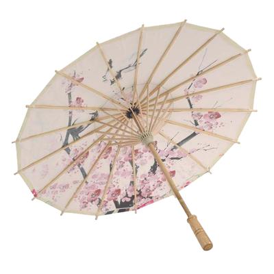 Chinese Silk Cloth Umbrella Classical Decorative Umbrella Oil Paper Umbrel