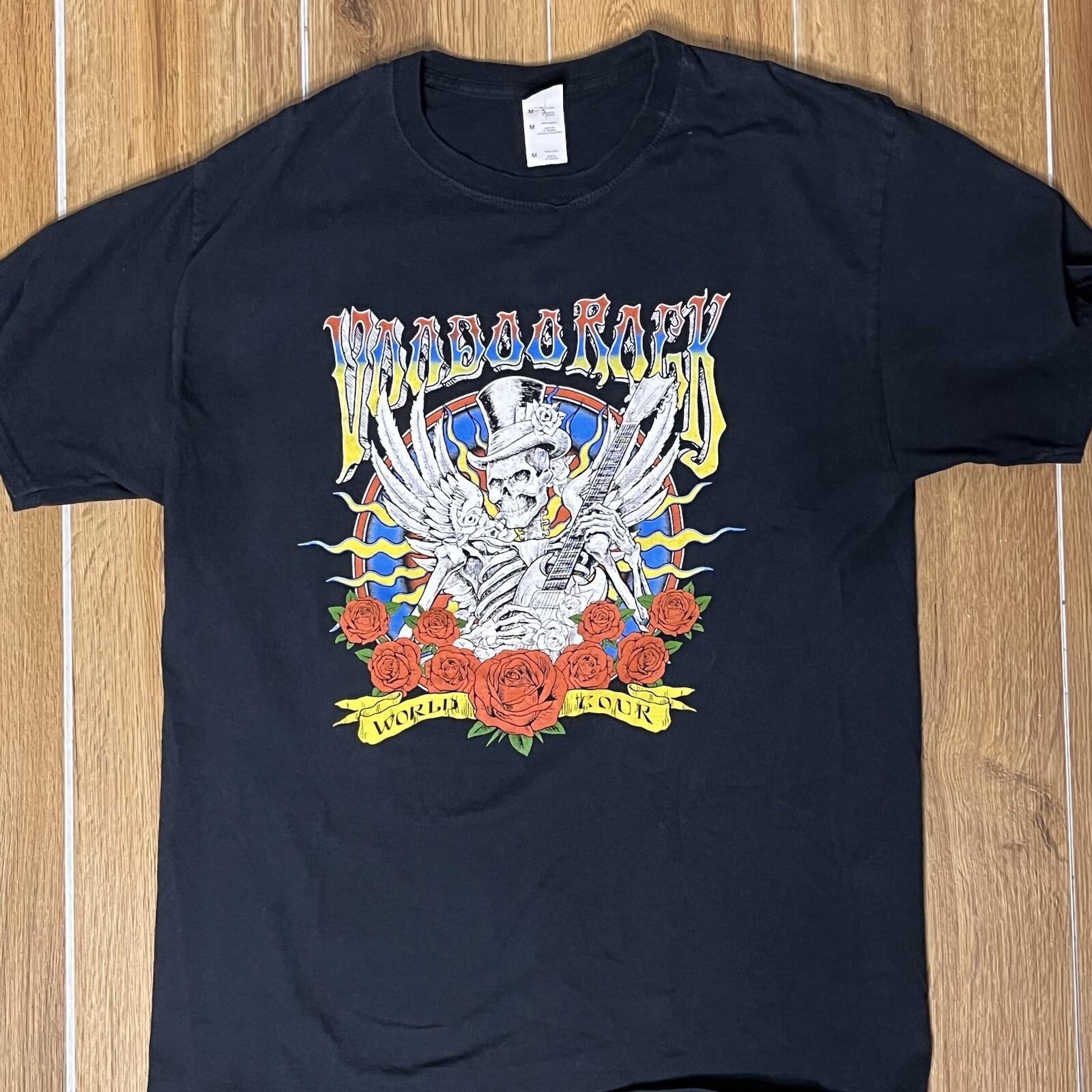 VooDoo Rock Skeleton Shirt Medium Rocker Music S разноцветный