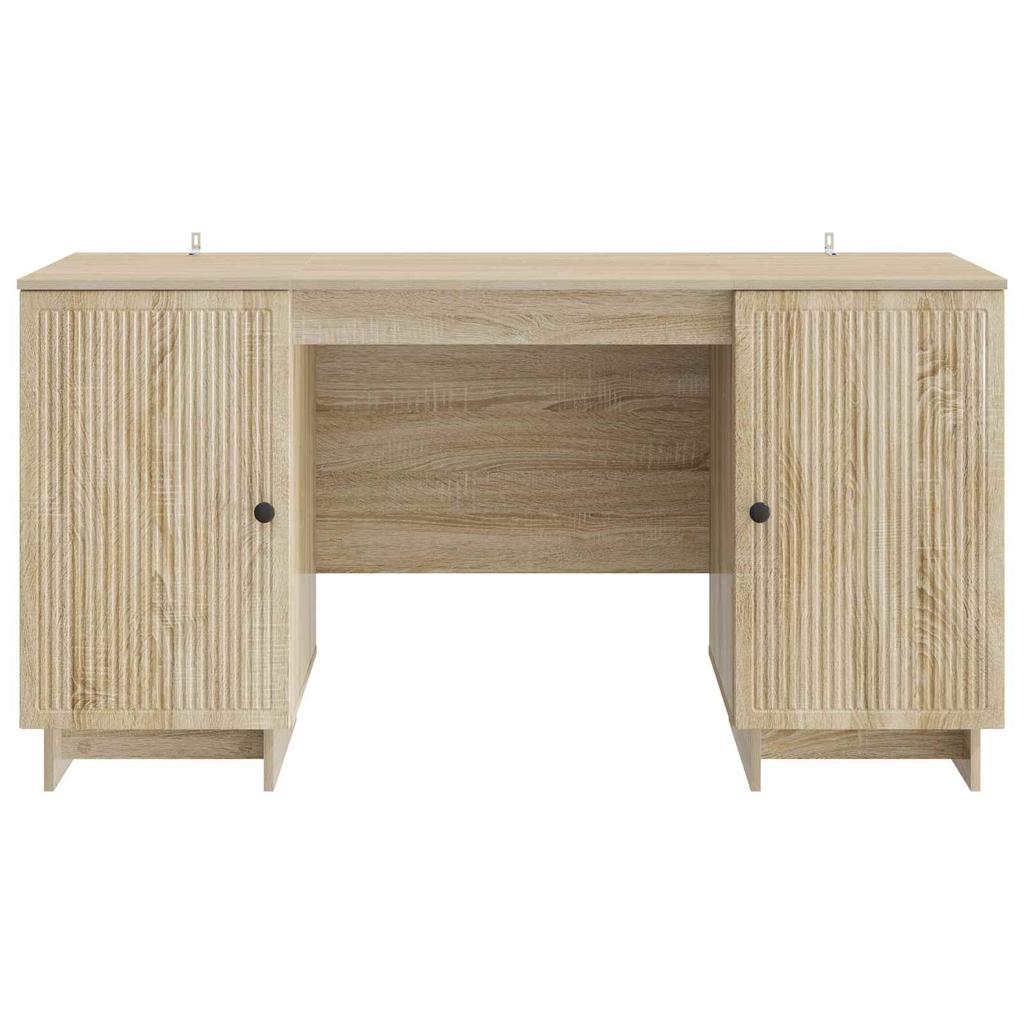 Desk in Sonoma Oak Particleboard 142.5 x 50 x 75 cm