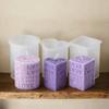 Top Quality 3D Love Pillar Candle Mold Embossed Love Letters Cylinder Cube Mold Heart Pillar Candle Mold DIY Gift Mold