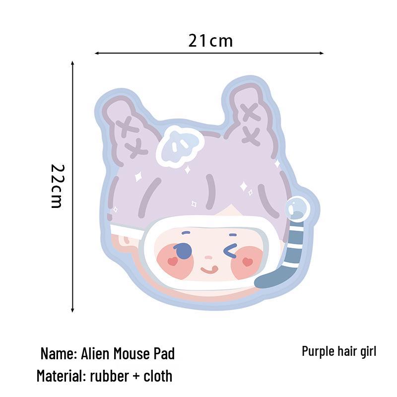 Cute Pink Cartoon Mouse Pad - Non-slip Soft Pad for Notebooks & Keyboards