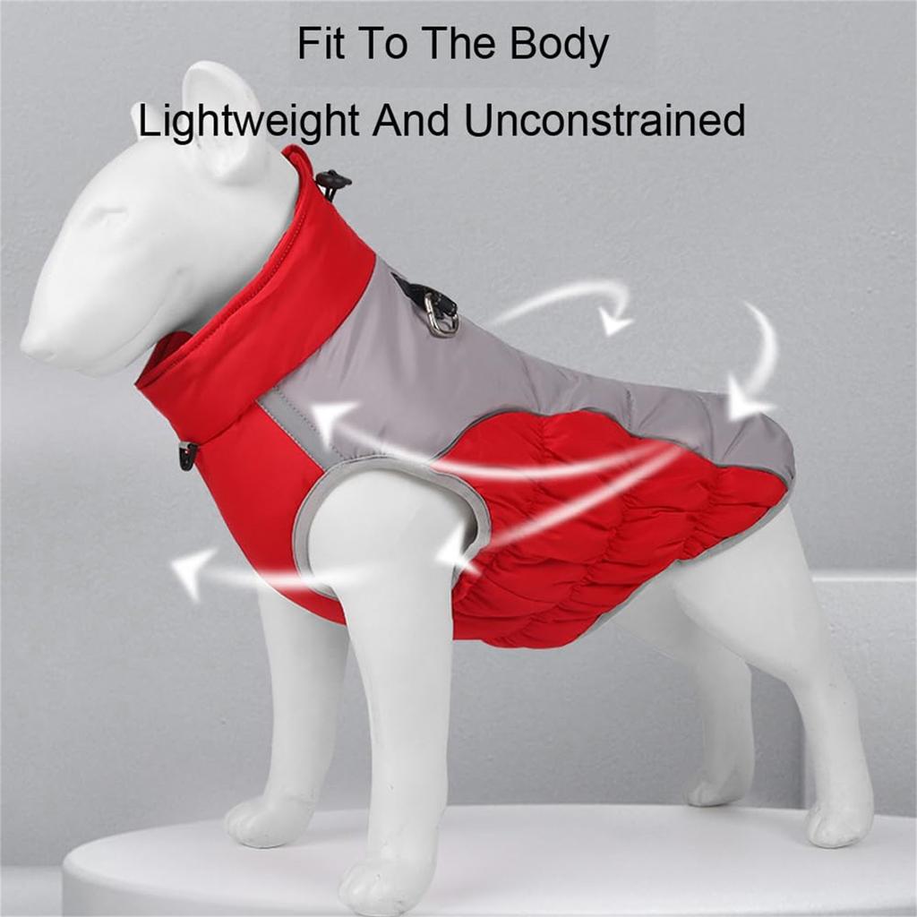 Winter Pet Clothes With Reflective Design, Thick Dog Clothing For Warmth, Dog Cotton Coat