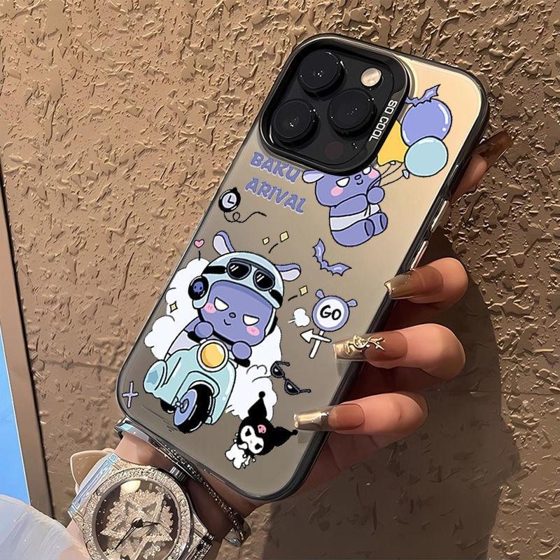 Moto Baku is suitable for Apple 15 couple iPhone14 cute mobile phone case 13mini anti-drop 12pro new 1.