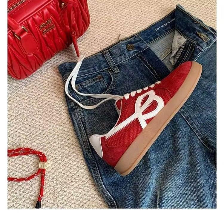 Flats Women Suede Sport Shoes Casual Walking Fashion Sneakers 2024 Spring New Lace-up Running Cozy Hiking Shoes Zapatos Femme