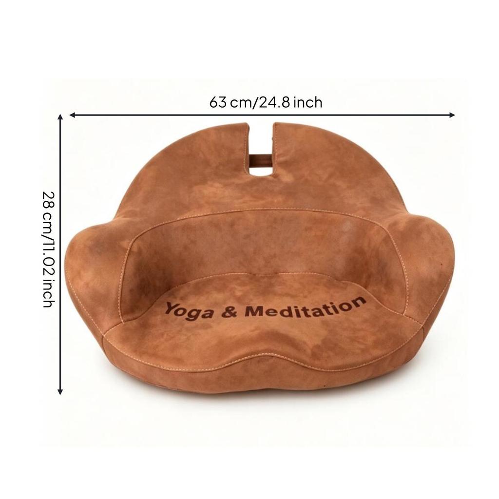 Meditation Cushion Contoured Seat Ergonomic for Yogi