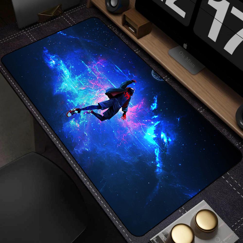 Mausepad Computer Accessories Mats Spider Man Mause Pad Mousepad Over Edge Gaming Keyboard Pc Gamer Nonslip Rubber Desk Mat