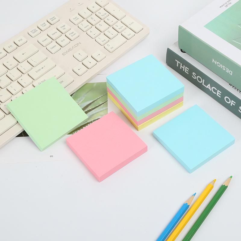 Message Sticky Notes: Colorful, Creative Convenience, 76x76mm, 100 Sheets for Office.