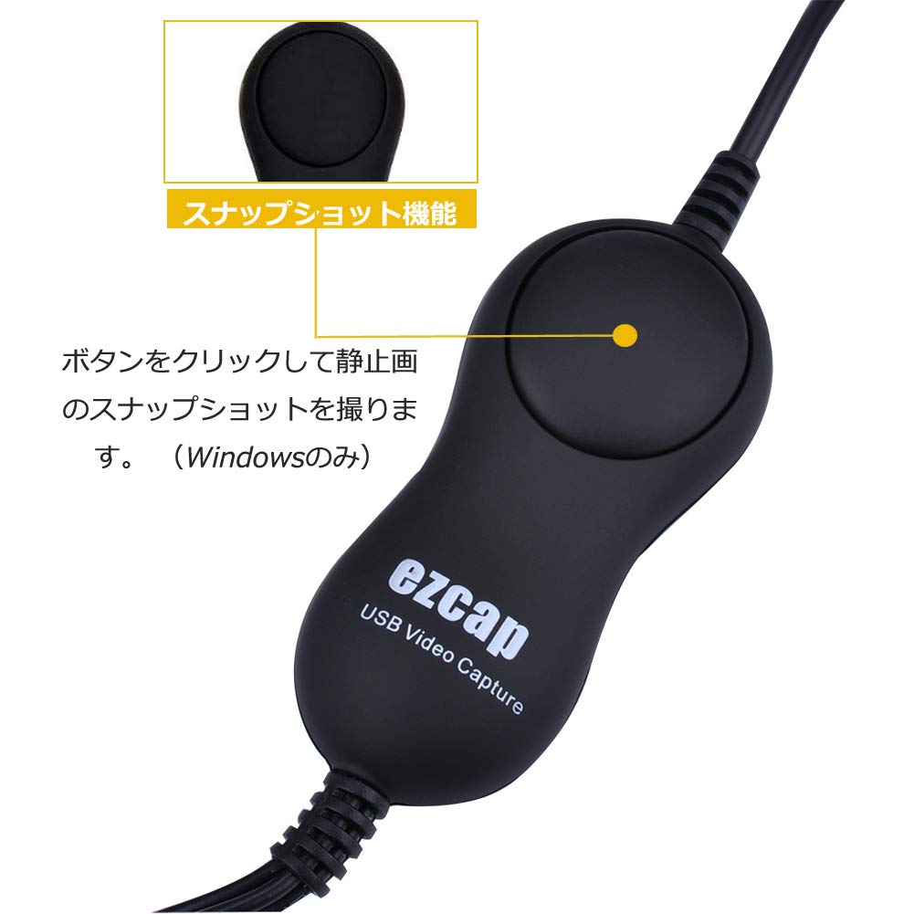 USB Video Capture, Video/VHS/8mm/DVD Dubbing, Digitization, USB Connection, Digital Storage To PC/DVD, Compatible with Windows and macOS