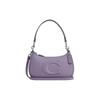 Coach Teri 24 Top Zip Smooth Leather Handbag Women handbags Silver Light-Purple CR099-SVIZ