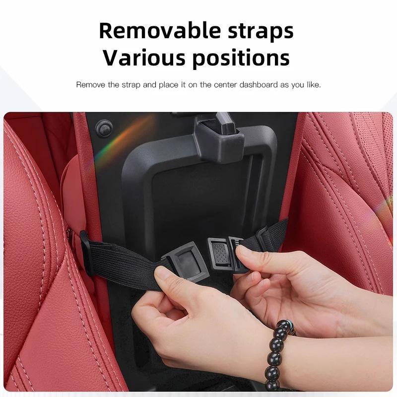 For Jeep Renegade Grand Cherokee Patriot Genuine Leather Hanging Car Tissue Box Seat Back Storage Holder Auto Accessories