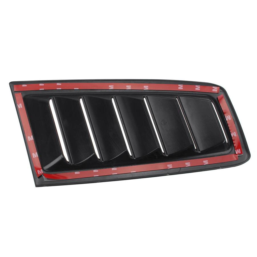 1 Pair Glossy Black Car Front Bonnet Vent Hood Air Flow Intake Decorative Cover