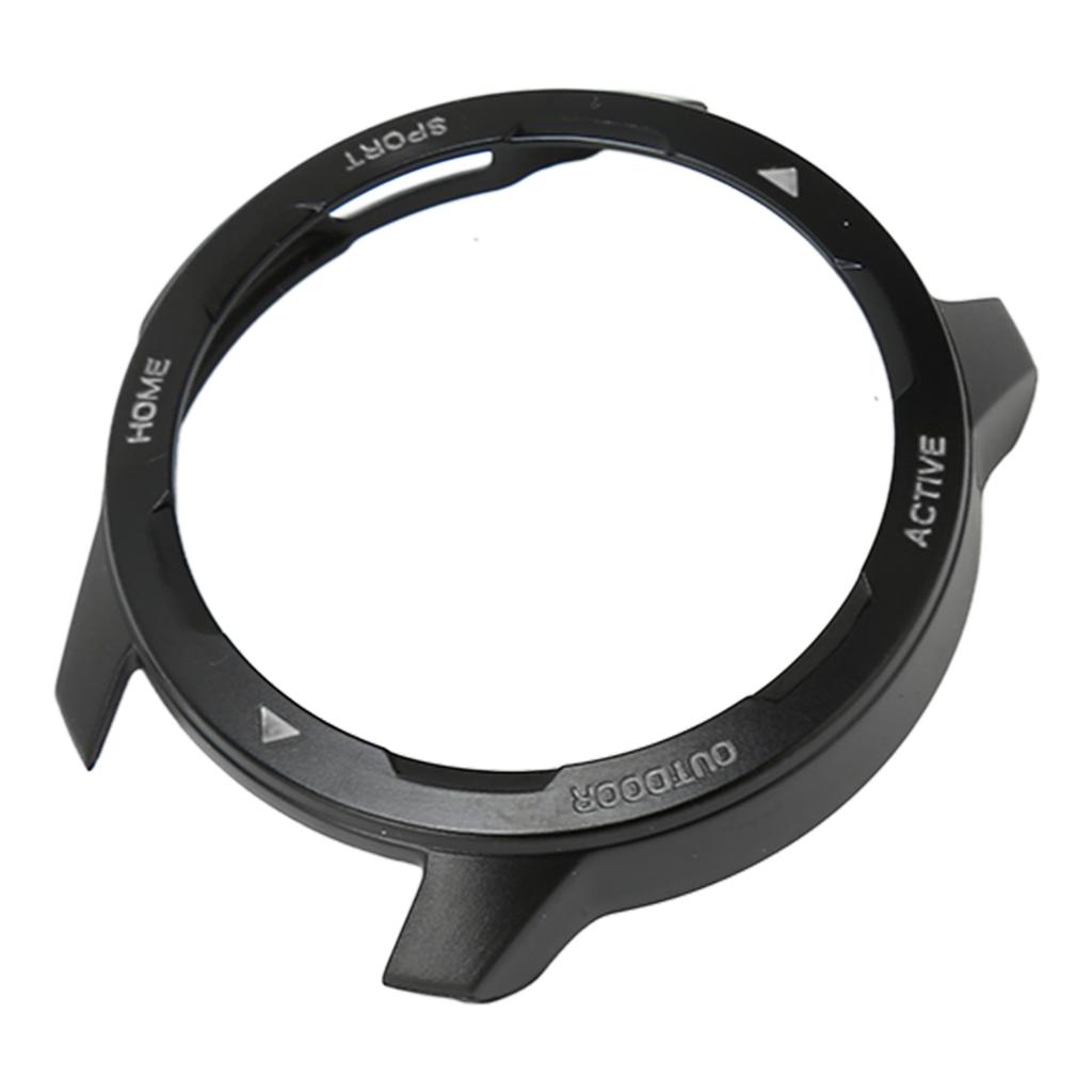 Smart Watch TPU Bumper Case Scratch Resistant Protective Cover Accessory Fit for Mi Watch Color 2 White Letter On Black