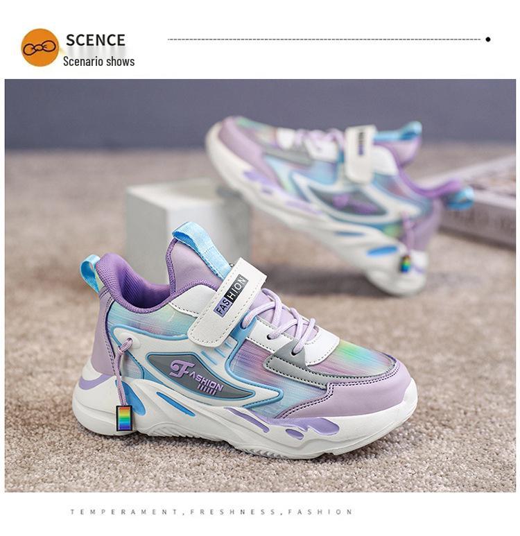 Neue atmungsaktive Jungen-Laufschuhe für den grenzüberschreitenden Gebrauch, leicht, rutschfest, lässig - Koreanischer Stil Mode