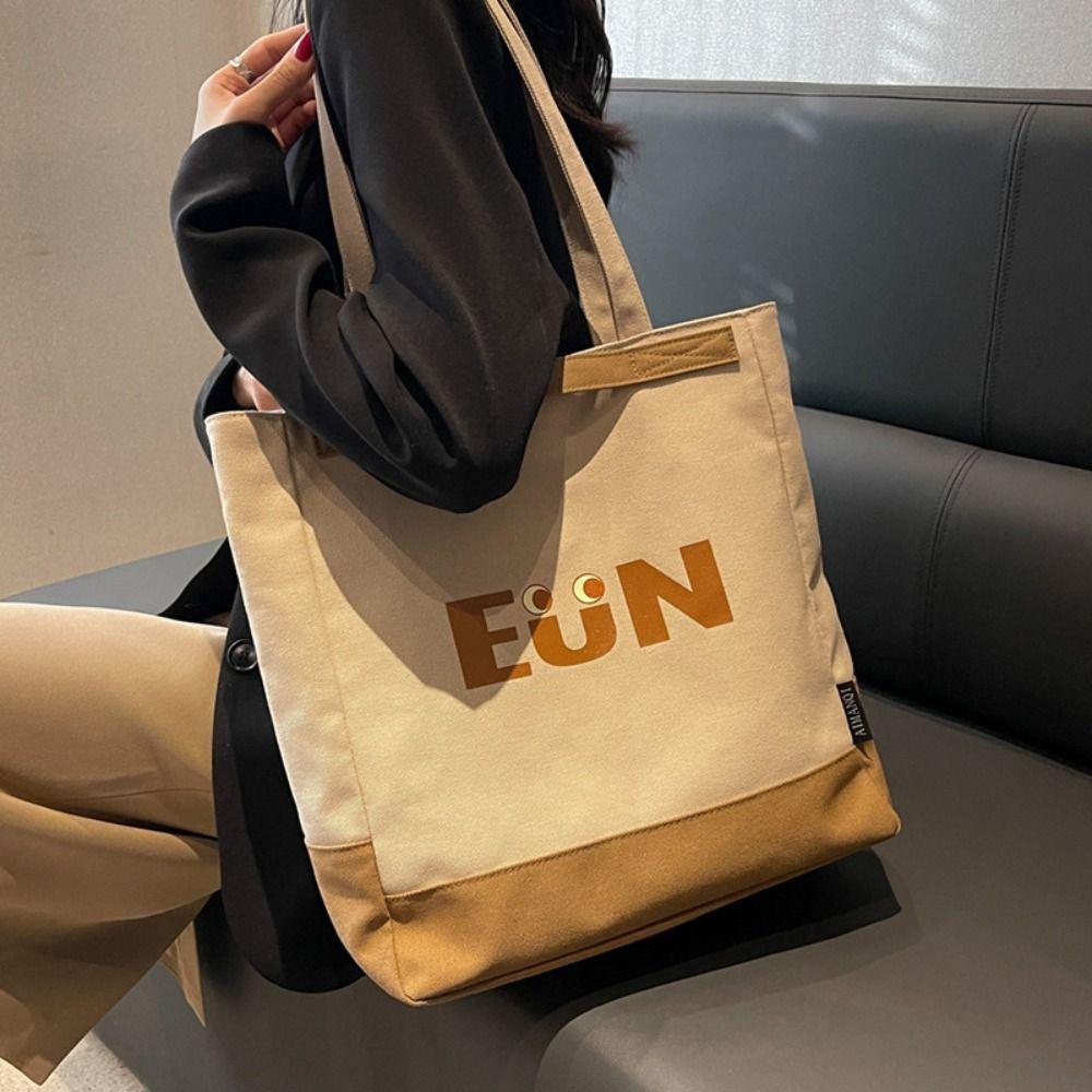 Versatile Canvas Tote Bag Cross-body School Bag Underarm Bag Messenger Bag  School