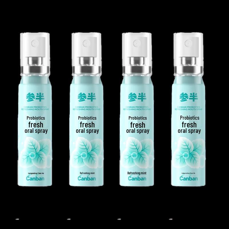 Semi-Dental Invigorating Mint Oral Spray 4-Pack Set