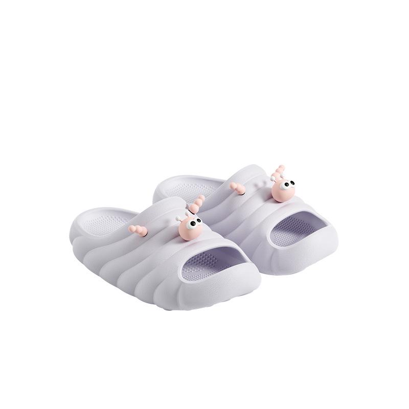 Cute Cartoon Caterpillar Non-Slip Open-Toe Slippers for Kids – Summer Indoor Sandals for Boys and Girls 210mm