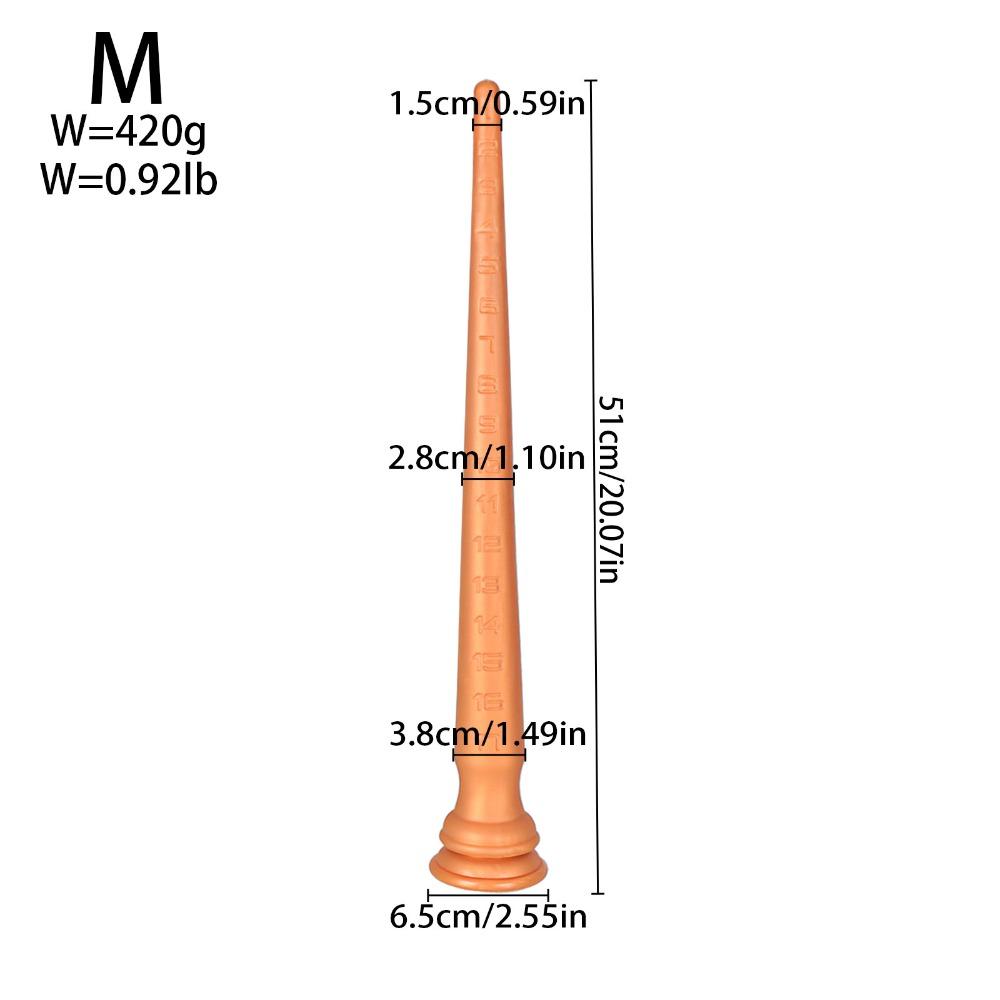 Extra Long Silicone Tail Anal Plug with Scale Flexible Safety Soft Silicone Backside Relax Toy Adult Use