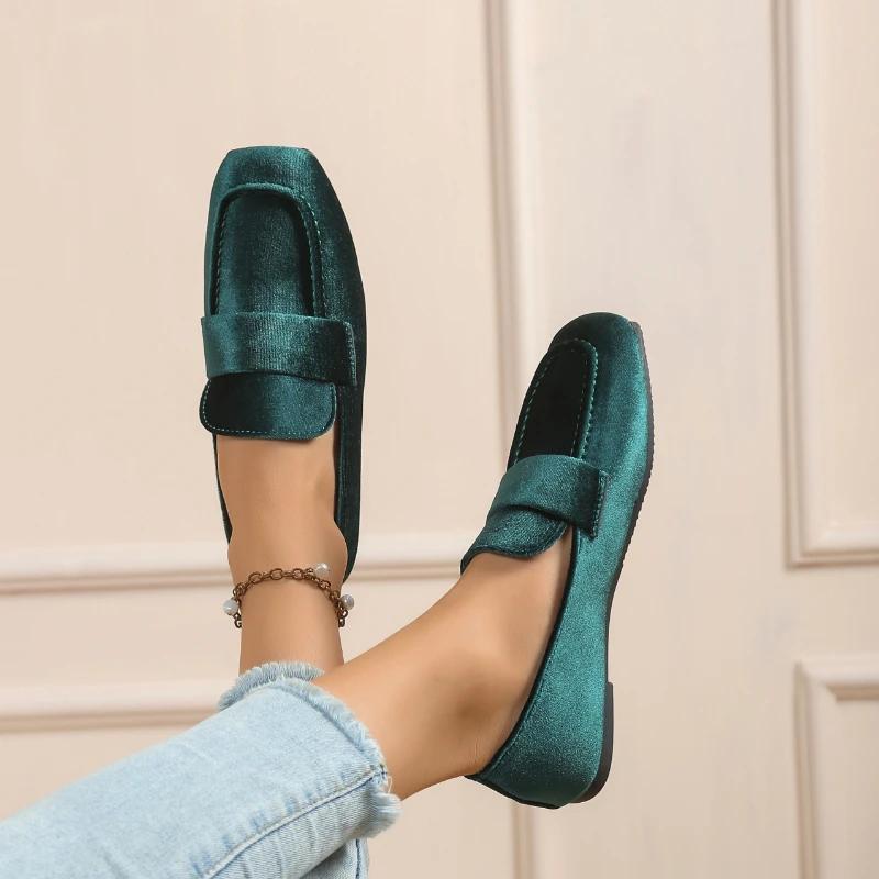 

Весенне-осенние туфли-лоферы в ретро-стиле на плоской подошве для женщин, туфли на мягкой подошве, туфли-бобы, размеры 35-42 36