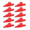 10Pcs J.60032 Banana Test Clip   Enclosed Electrical Test Clips with 4mm   for Electronic Instruments