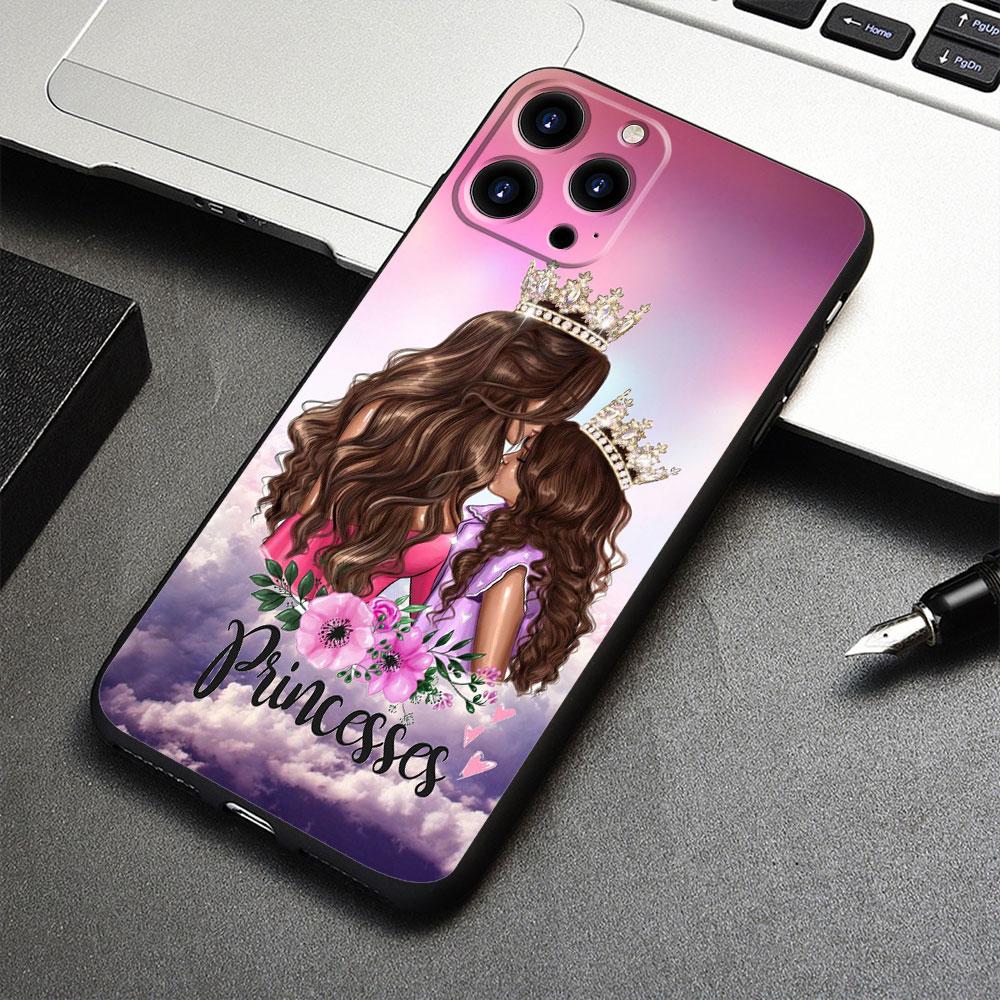 Pro iPhone 8 Plus 13 Pro Max 14 XR 12 XS 7 11 X SE2 5S Mini SE2022 6S 5 SE Pouzdro Žena Móda dívka Super Máma miminko TPU