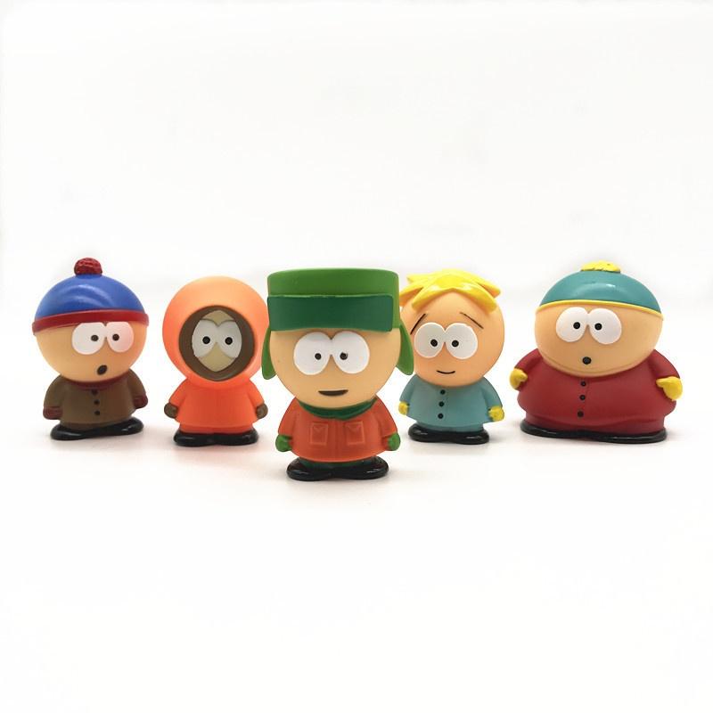 5pcs South Park Figures Block Set For Children's Imagination Play And Home Decoration