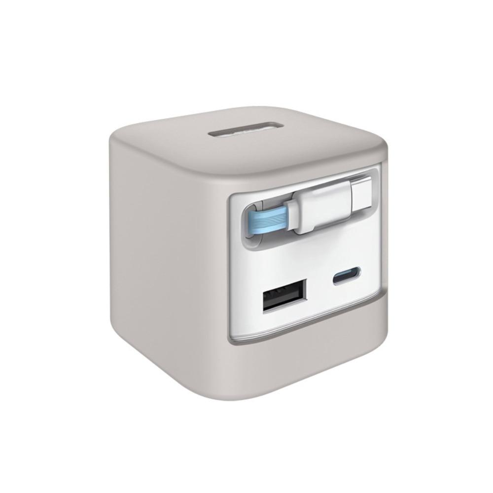 

Противоударный силиконовый чехол однотонный защитный чехол для зарядного устройства CUKTECH CP6 67 Вт для путешествий серый