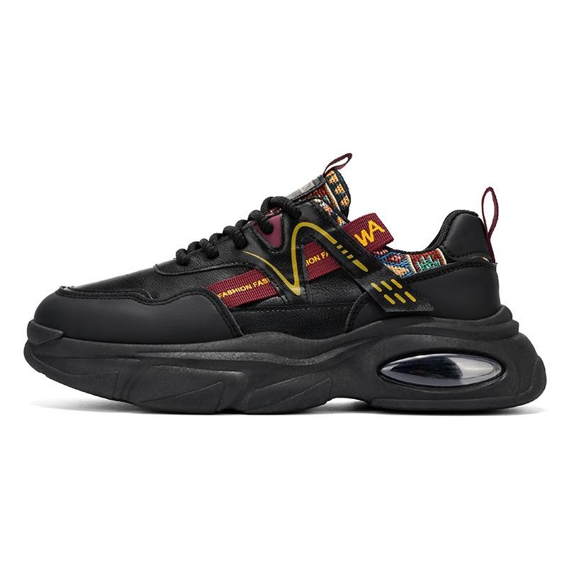 Men's Breathable Autumn Sneakers, Trendy Versatile Thick Sole Casual Running Dad Shoes for Teenagers
