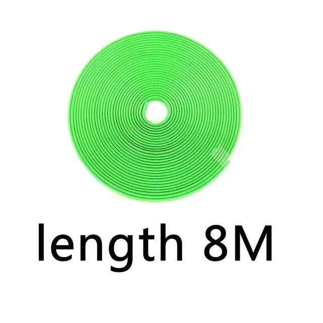8M/Roll Rim Blades Car Vehicle Wheel Rims Protectors with Tape Decor Strip Tire Guard Line Rubber Mounding Trim Car Stickers