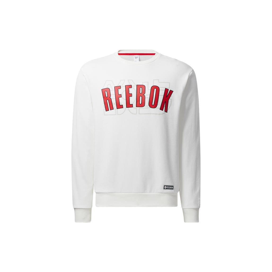 

Reebok Толстовка с круглым вырезом и принтом алфавита CNY Series, унисекс, топы белого цвета HE7127
