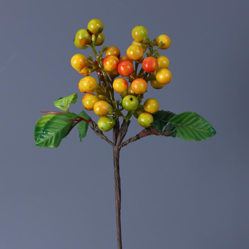 28cm Foam Small Berry Simulation Flowers Photography Props Home Flower Arrangement Decoration Blueberry Fruit Red Berry Bouquet