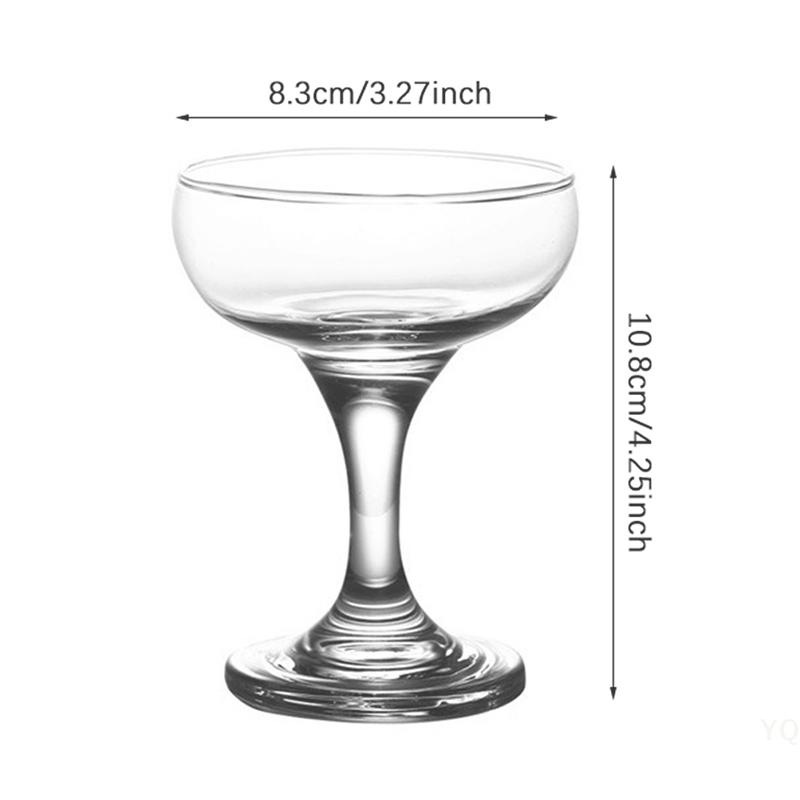 Disposable Transparent Party Cups - Cocktail/Champagne Flutes, Wedding Birthday Decor Tableware