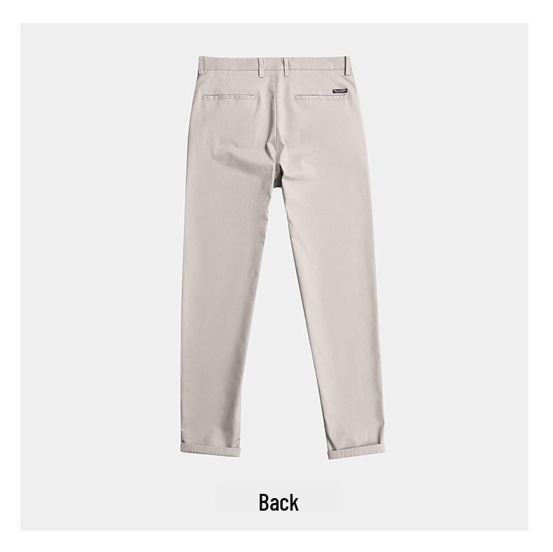 Men's 2023 Spring/Autumn Loose Straight Cotton Casual Trousers - Trendy Korean All-Match Style