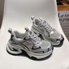 Niche retro Forrest Gump shoes spring new casual sports platform small height increase dad shoes