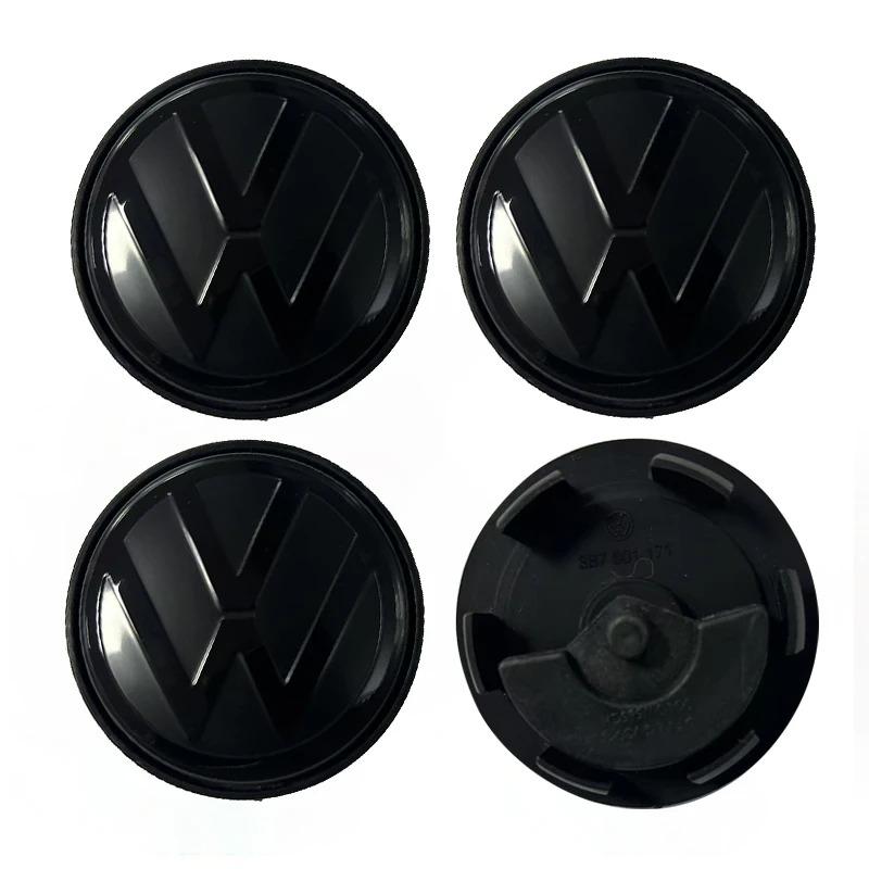 2026 Hot 4pcs 56mm 65mm VW floating Car Wheel Center Caps Hubcap Cover For VW Jetta MK5 Golf Passat styling CC Golf 3B7601171 1J0601171