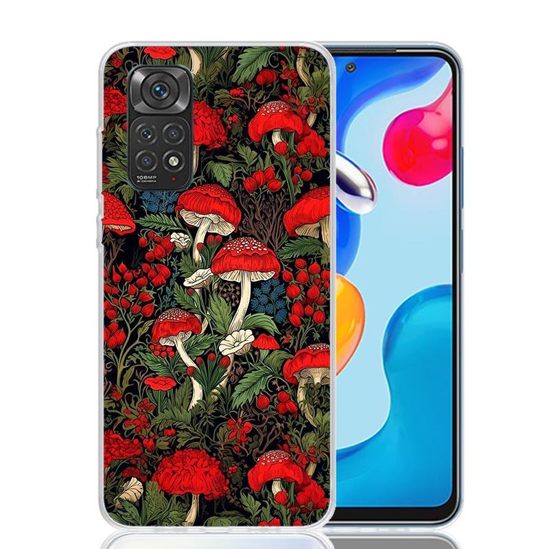 

Colorful Mushroom Phone Case For Xiaomi Redmi Note 13 14 15 Pro Plus 12S 12 14S 11S 11E 10 10S 11 11T 5G 4G Cover Coque Redmi No Redmi Note 15 Pro 4G