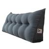 Headboard Pillow with Side Pocket Linen Triangular Headboard Wedge Cushion Bed Bolster Cushion for Shoulder Back Waist Support Dorm Home Bedroom