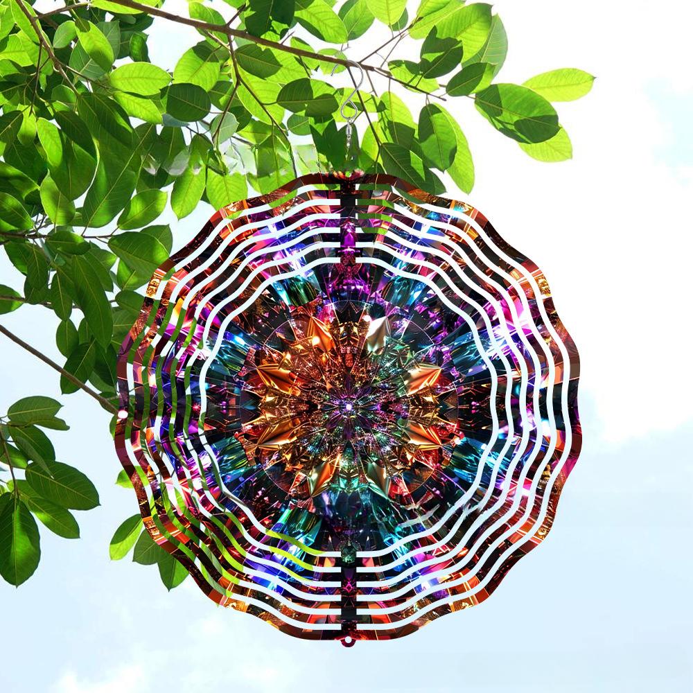 New Style, Mandala, 3D Rotating Wind Decoration, Home and Outdoor, Courtyard Garden, Pendant Decoration, Gifts