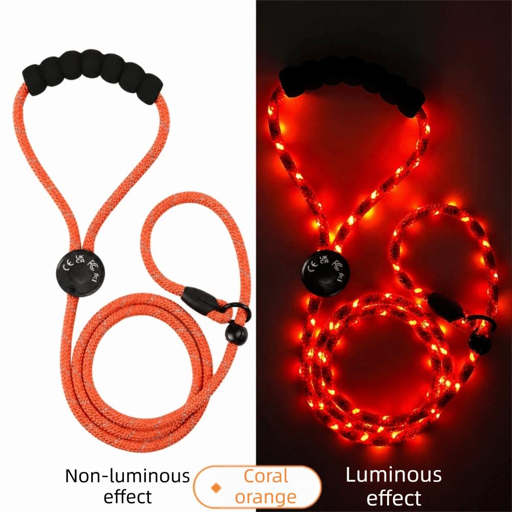 Guinzaglio Luminoso per Animali Domestici con Ricarica USB Super Luminoso LED Guinzaglio per Passeggiate con Cani Guinzaglio Illuminato Escursionismo Notturno