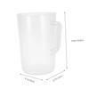 Luxshiny 3000ml Measuring Pitcher - Large Plastic Measuring Cup, Mixing Pitcher, Pouring Cup, Measuring Jug, Liquid Beaker with Handle and Spout for O
